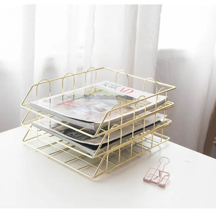 Metal Desk Organizer Tray