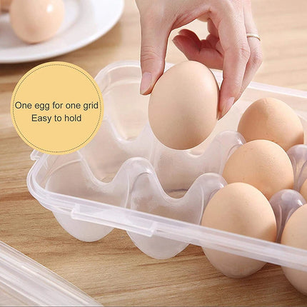 Egg storage box with lid for refrigerator