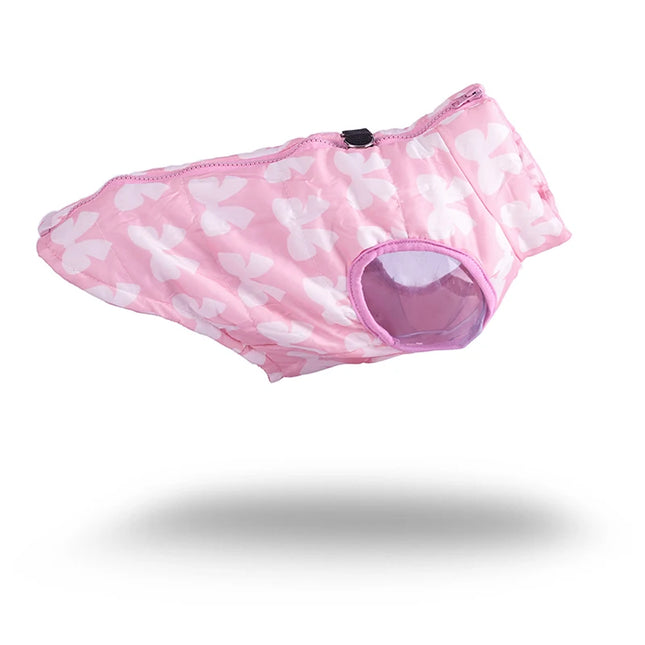 Chaleco impermeable con estampado de mariposas para perros