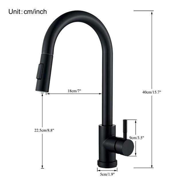 Grifo de cocina con doble función y salida retráctilGrifosHardware > Plumbing > Plumbing Fixtures > Faucets > Kitchen Sink Faucets