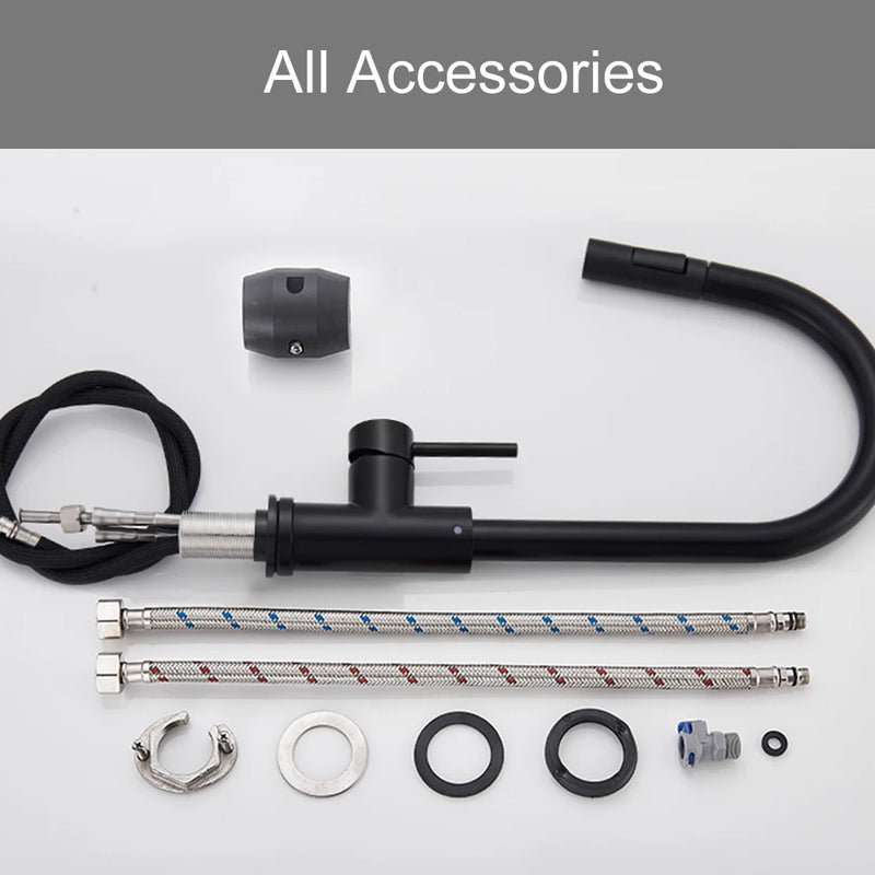 Grifo de cocina con doble función y salida retráctilGrifosHardware > Plumbing > Plumbing Fixtures > Faucets > Kitchen Sink Faucets