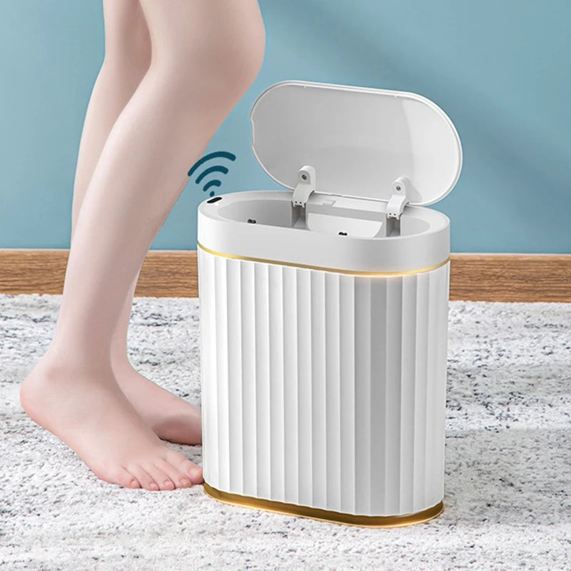 Papelera de tapa con sensor inteligente para bañoPapeleraHome & Garden > Household Supplies > Waste Containment > Trash Cans & Wastebaskets > Wastebaskets