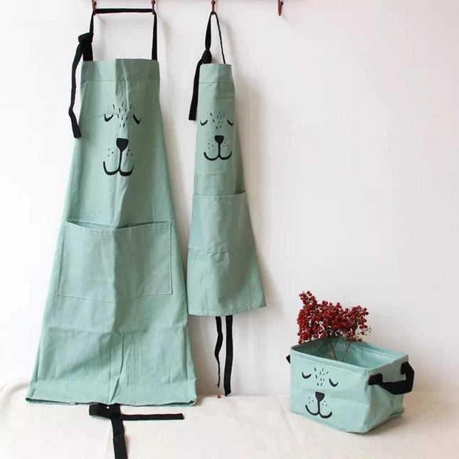 Cartoon Bear Aprons for Kids and Adults