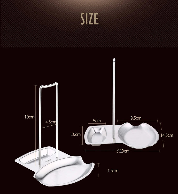 Soporte de acero inoxidable multiusos desmontable para cocinaSoportes utensilios de cocina