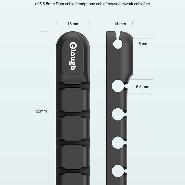 Organizador de cables de escritorio