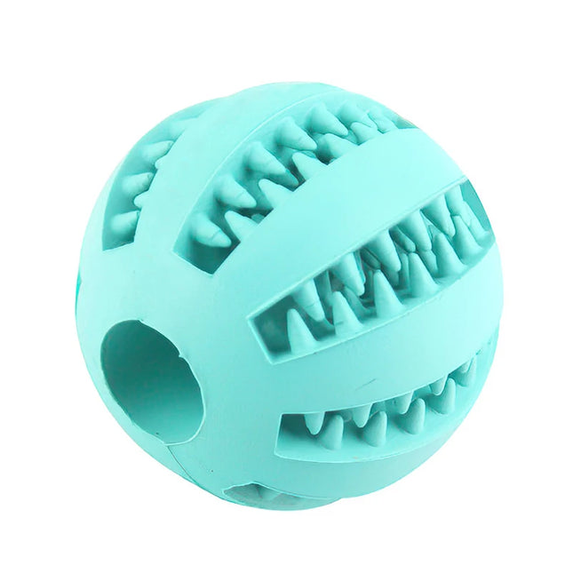 Rubber ball for dental cleaning for small dogs