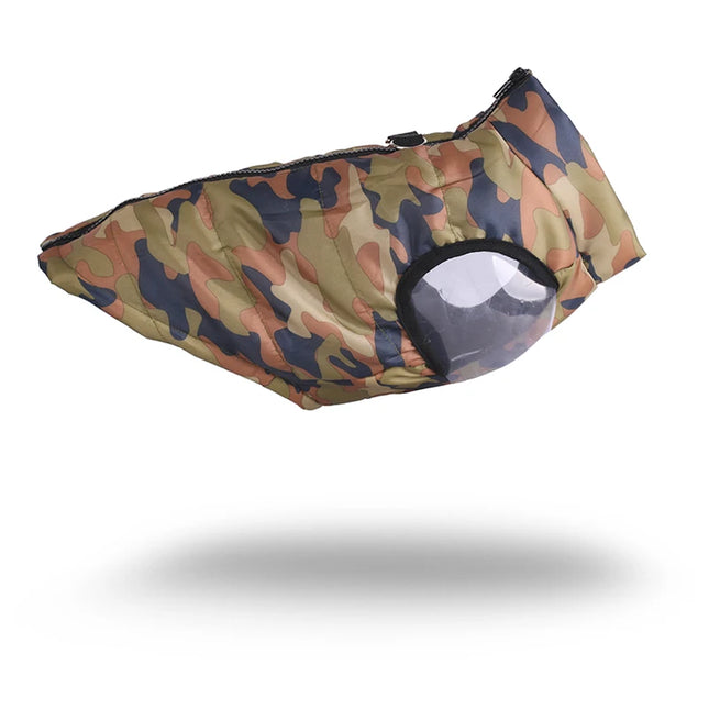 Chaleco impermeable con estampado de camuflaje para perros