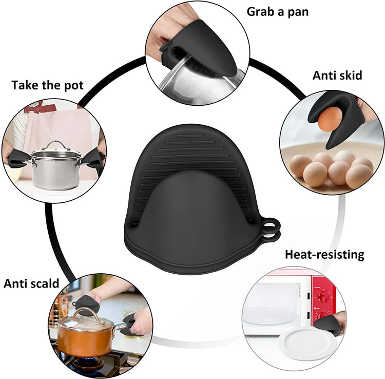 Juego de manoplas de horno y soportes para ollas resistentes al calor by Backinghome