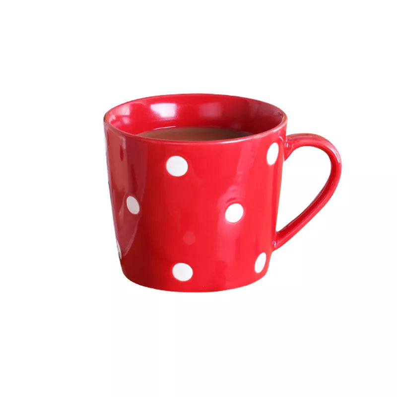 Tasses à café mignonnes du point 200ml de polka