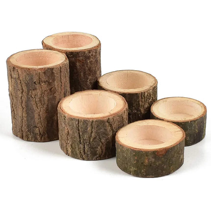 bougeoirs en bois