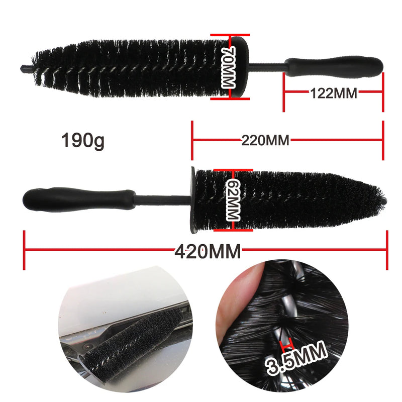 Cepillo de lavado de ruedas de 9.5 pulgadasCepillos