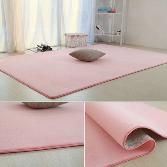 Non-slip velvet rugs