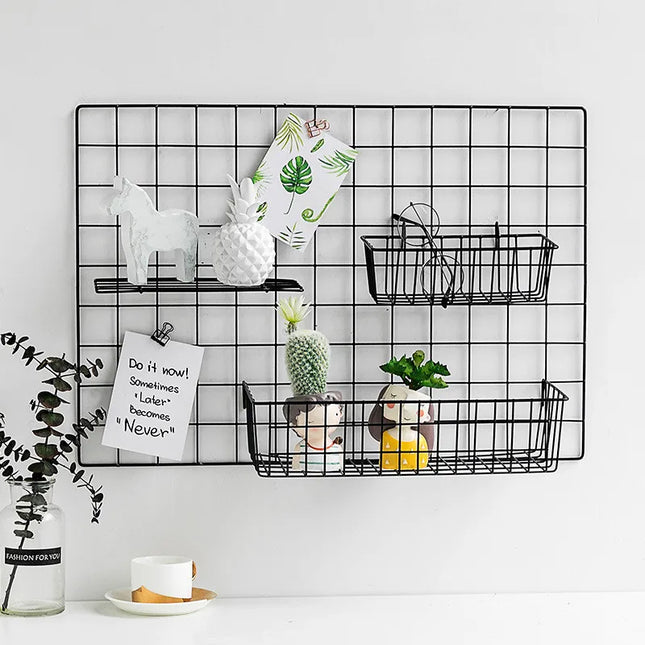 Metal Grid Hanging Shelf Kit