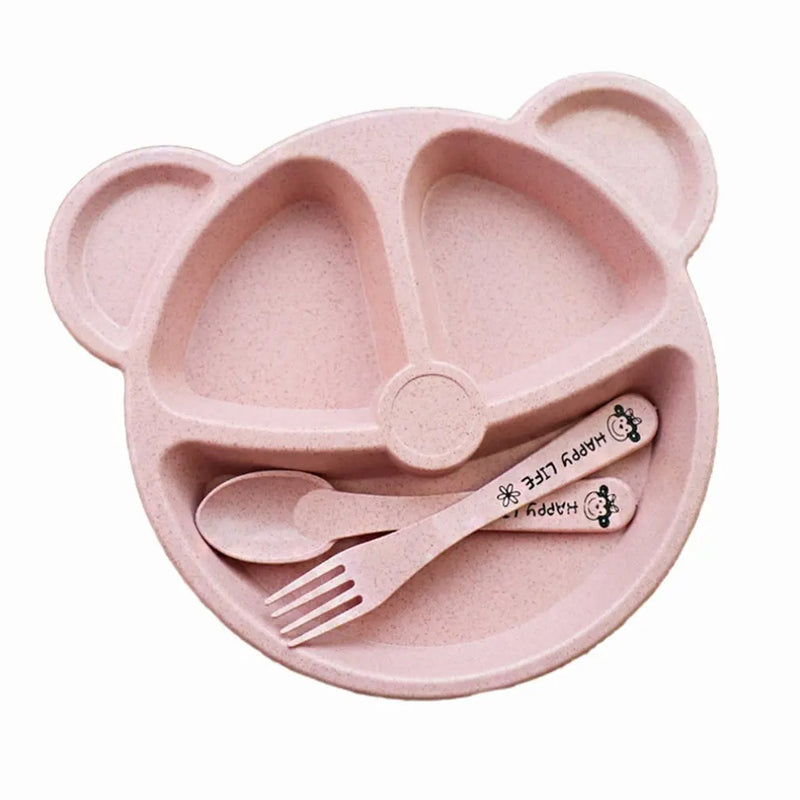 Set de plato y cubiertos de ososPlatos infantilesBaby & Toddler > Nursing & Feeding > Feeding Essentials > Flatware Sets