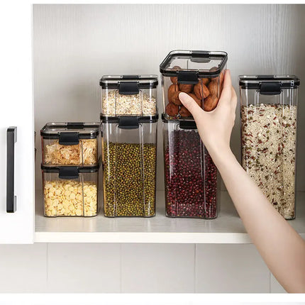 Transparent Sealed Food Storage Jar