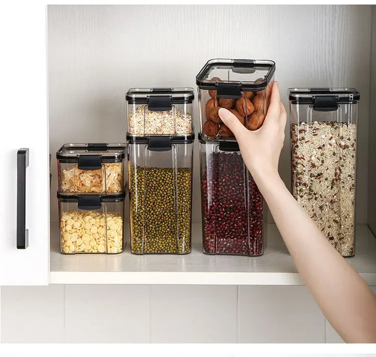 Transparent Sealed Food Storage Jar