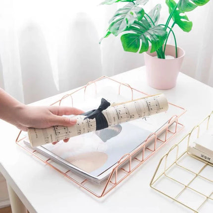 Metal Desk Organizer Tray