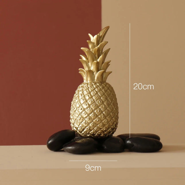 Figurines d'ananas en résine