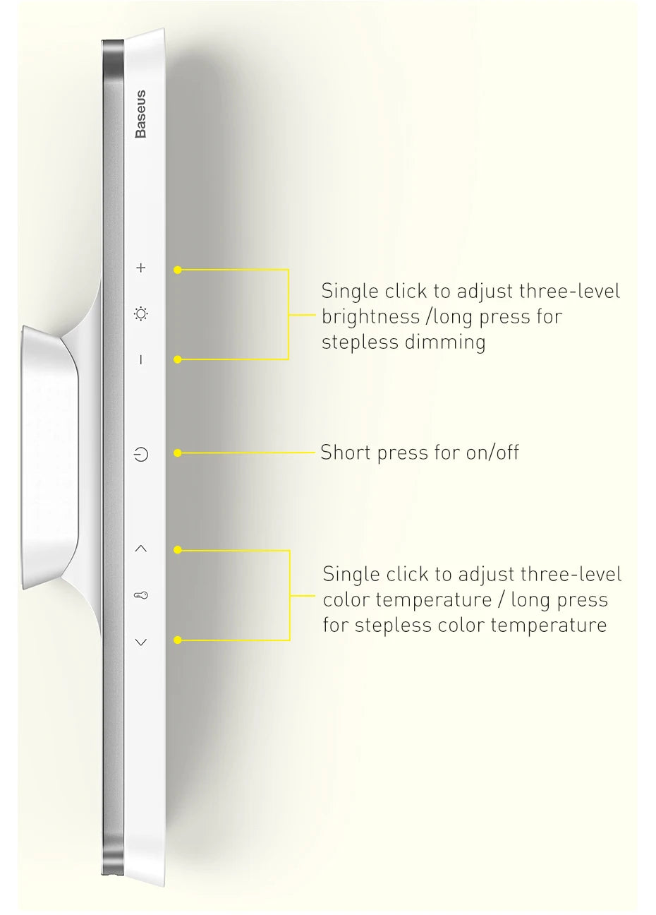 Lámpara magnética de luz LED recargable