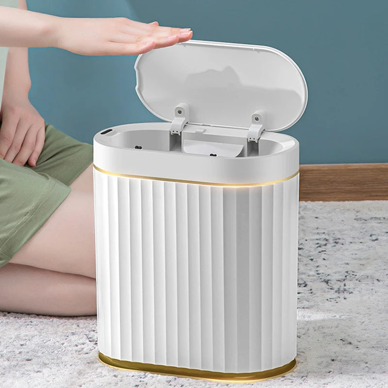 Papelera de tapa con sensor inteligente para bañoPapeleraHome & Garden > Household Supplies > Waste Containment > Trash Cans & Wastebaskets > Wastebaskets