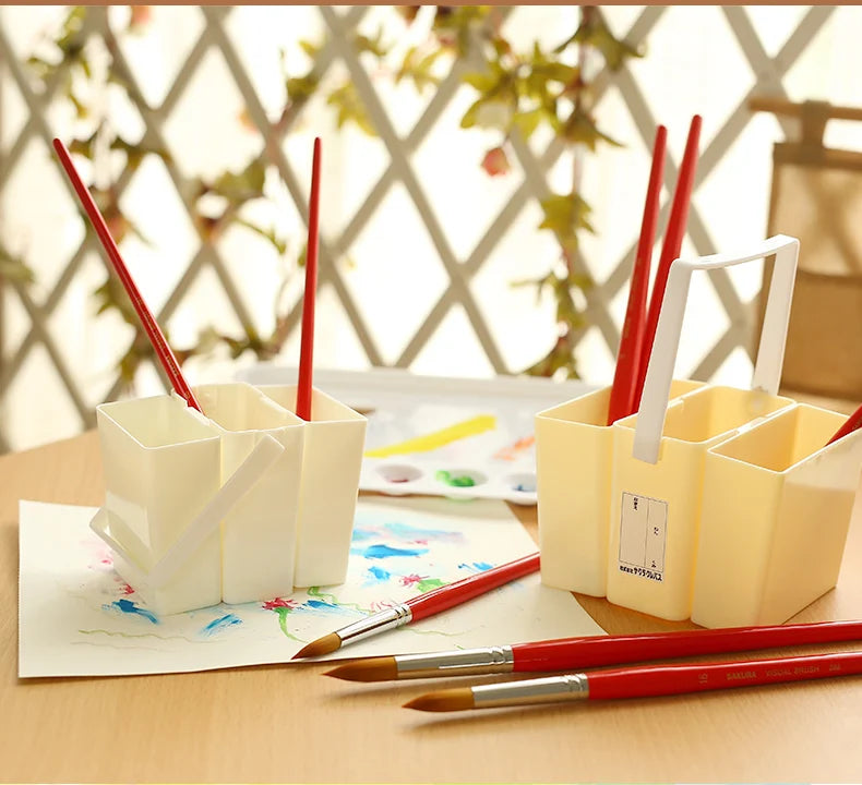 Cubo de lavado de pincel de pinturaLapiceros