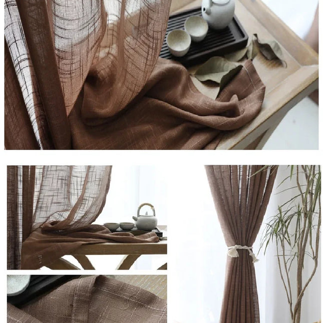 Linen Sheer Curtains