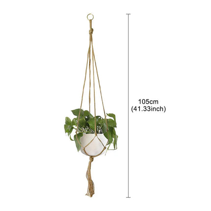 Support de pot de fleur suspendu en macramé d'intérieur et d'extérieur disponible en différents modèles