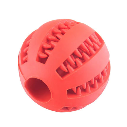 Rubber ball for dental cleaning for small dogs