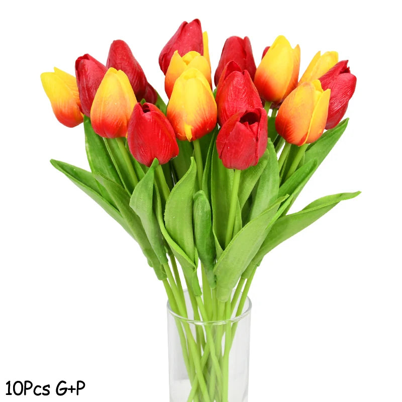 Tulipanes artificiales pack 10 unidadesFlores artificialesHome & Garden > Decor > Artificial Flora > Artificial Flowering Plants