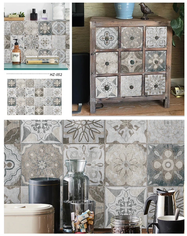 Azulejos artísticos autoadhesivos 3DAdhesivosHome & Garden > Decor > Home Decor Decals