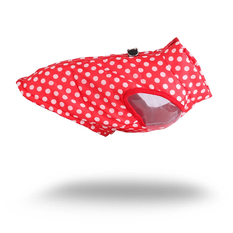 Chaleco impermeable con estampado de lunares para perrosRopaAnimals & Pet Supplies > Pet Supplies > Pet Apparel > Pet Coats