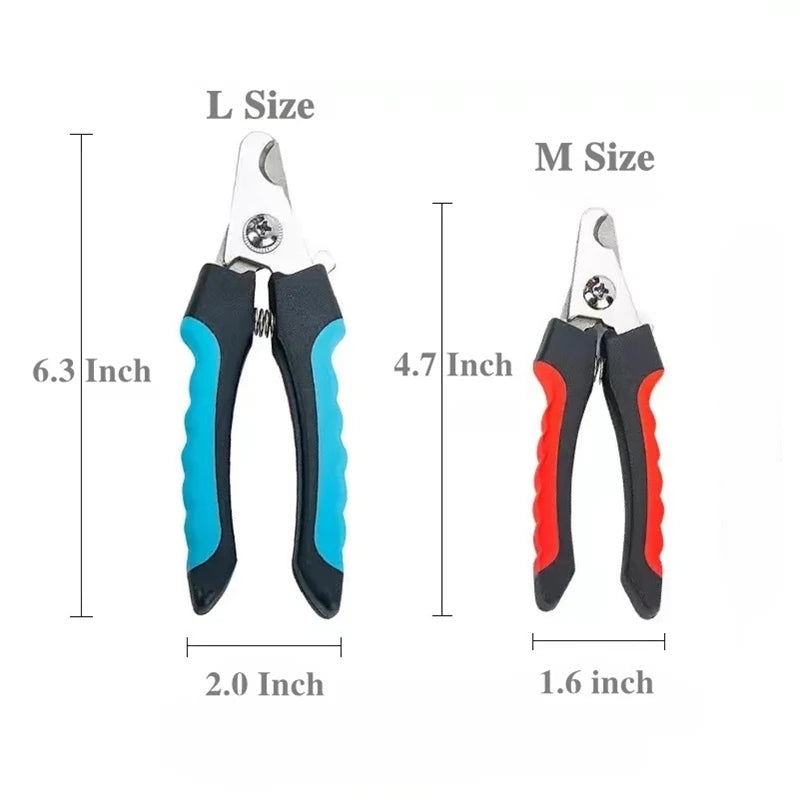 Cortauñas profesional de acero inoxidable para mascotas con protector de seguridadHigieneAnimals & Pet Supplies > Pet Supplies > Pet Grooming Supplies > Pet Nail Tools