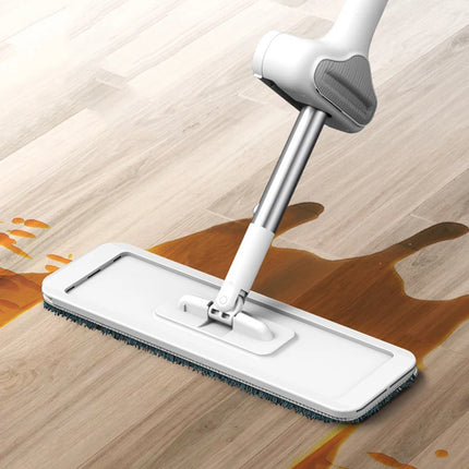 Manual wet and dry mop with wringer