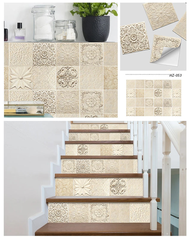 Azulejos artísticos autoadhesivos 3DAdhesivosHome & Garden > Decor > Home Decor Decals