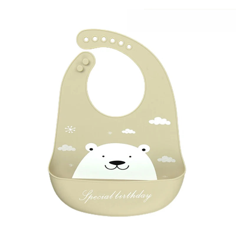Babero de silicona con dibujos de animalesBaberosBaby & Toddler > Nursing & Feeding > Feeding Essentials > Bibs