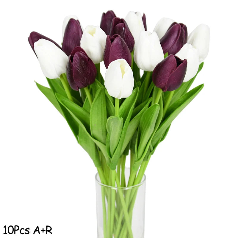 Tulipanes artificiales pack 10 unidadesFlores artificialesHome & Garden > Decor > Artificial Flora > Artificial Flowering Plants