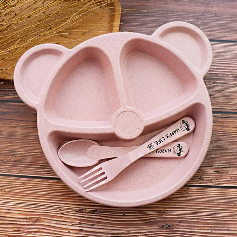 Set de plato y cubiertos de ososPlatos infantilesBaby & Toddler > Nursing & Feeding > Feeding Essentials > Flatware Sets