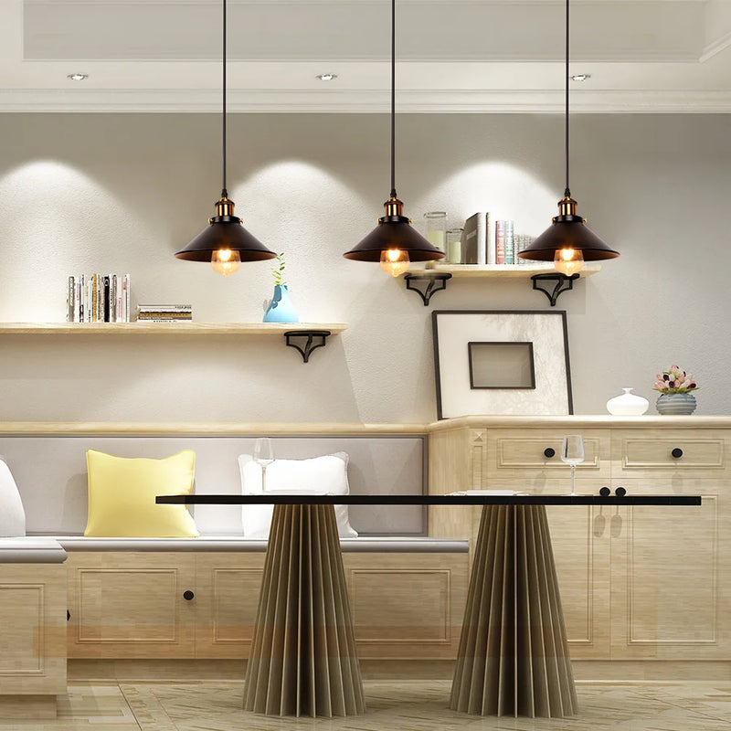 Lámpara colgante de metal retro IndustrialLámparas de techoHome & Garden > Lighting > Lighting Fixtures > Ceiling Light Fixtures