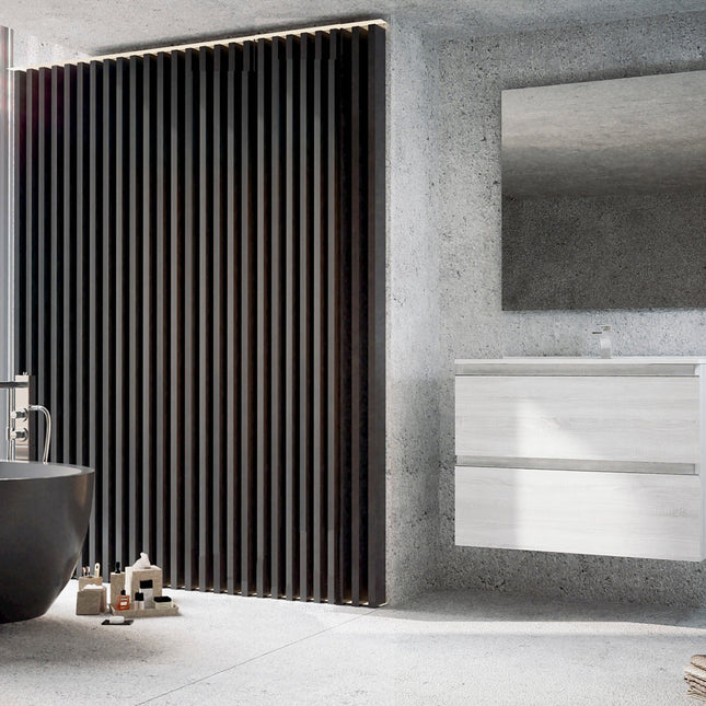 Conjunto mueble de baño con lavabo e espejo | Hibernian | 3_BP