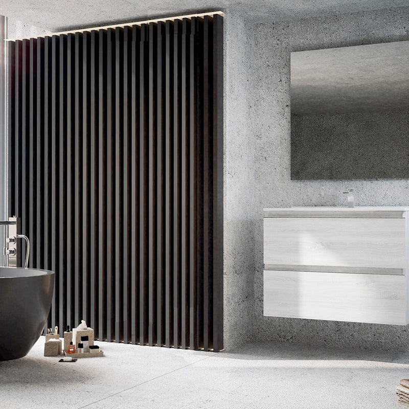 Conjunto mueble de baño con lavabo e espejo | Hibernian | 3_BP