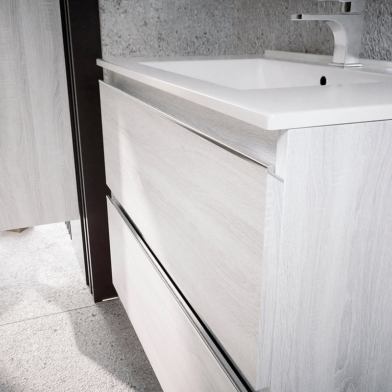 Conjunto mueble de baño con lavabo e espejo | Hibernian | 3_BP