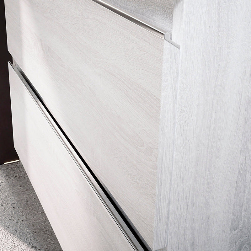 Mueble de baño sin lavabo gris hibernian con 2 cajones | 3_BP