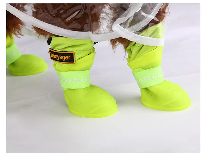 Botas de lluvia impermeables para perros pequeños - 4 PiezasRopaAnimals & Pet Supplies > Pet Supplies > Pet Apparel > Pet Shoes