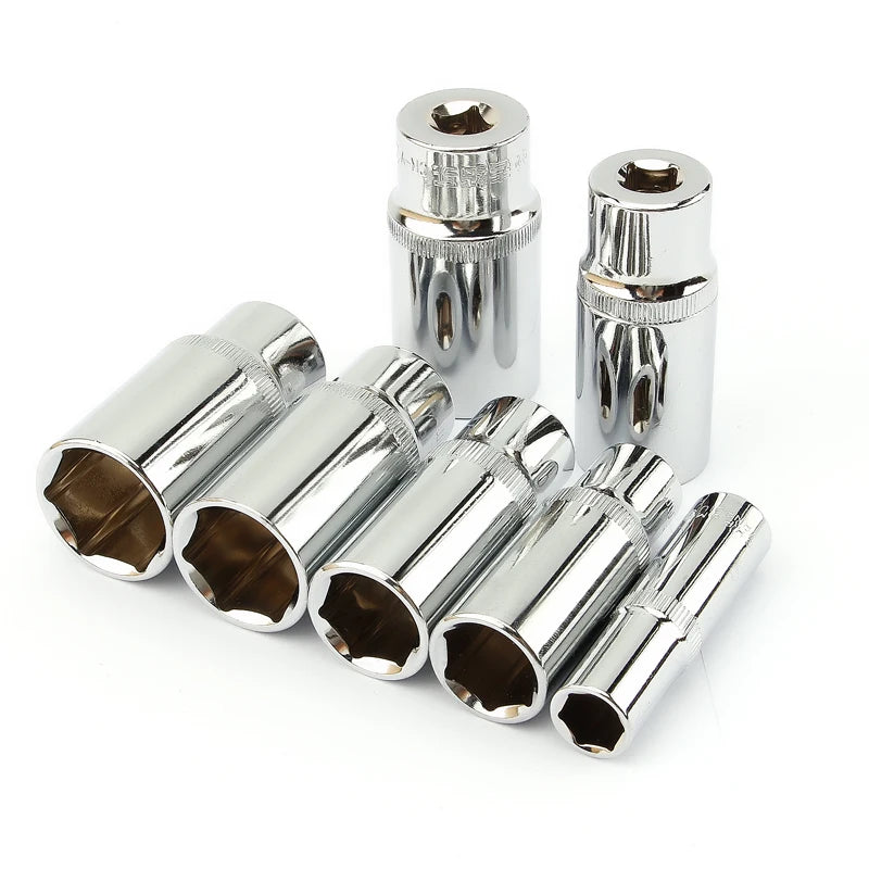 Vaso profundo de 3/8” con cabezal hexagonal de 8mm a 24mmLlaves de vasoHardware > Tool Accessories > Tool Sockets