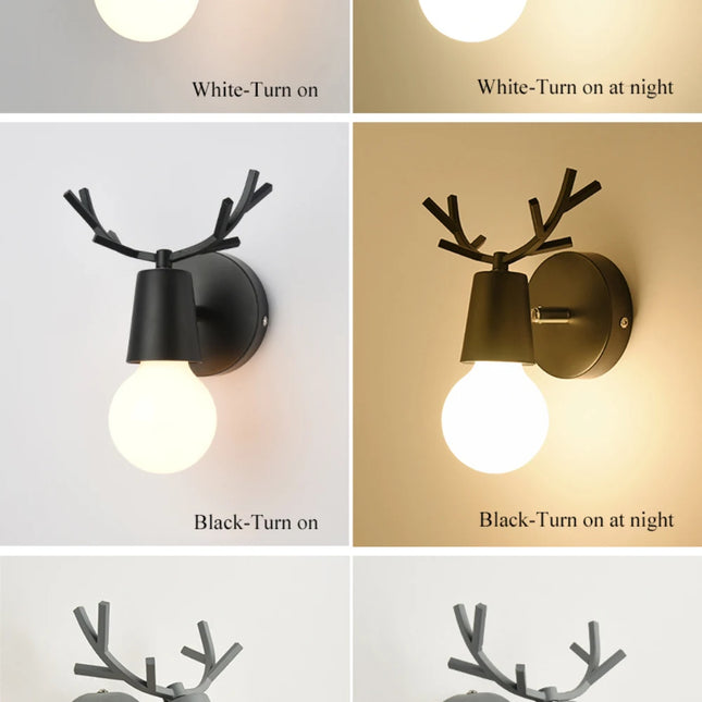 Adjustable Deer Antler LED Wall Lights