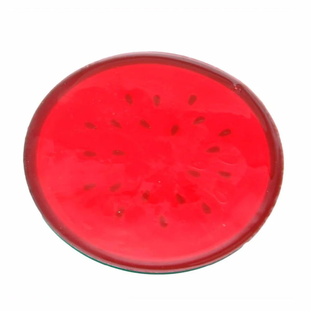 Posavasos de gel fino con silicona antideslizante con forma de fruta, 6 unidades