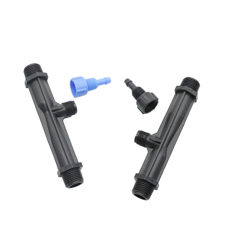 Inyector mezclador de fertilizante venturi 1/2'' y 3/4'' para riego jardínRiego