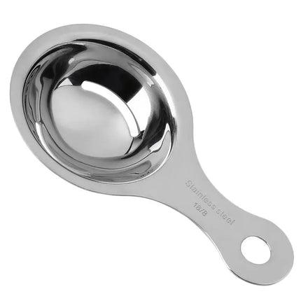 Metal spoon to separate the yolks