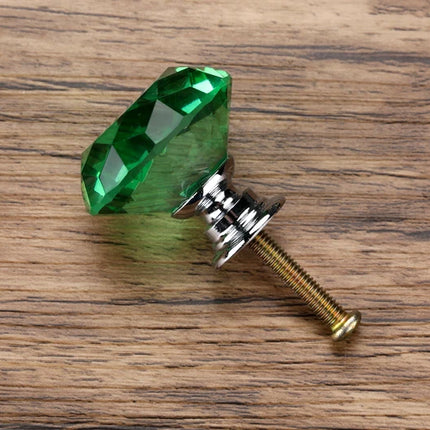 Diamond Shape Crystal Furniture Knob