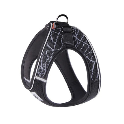 Reflective anti-pull dog harness